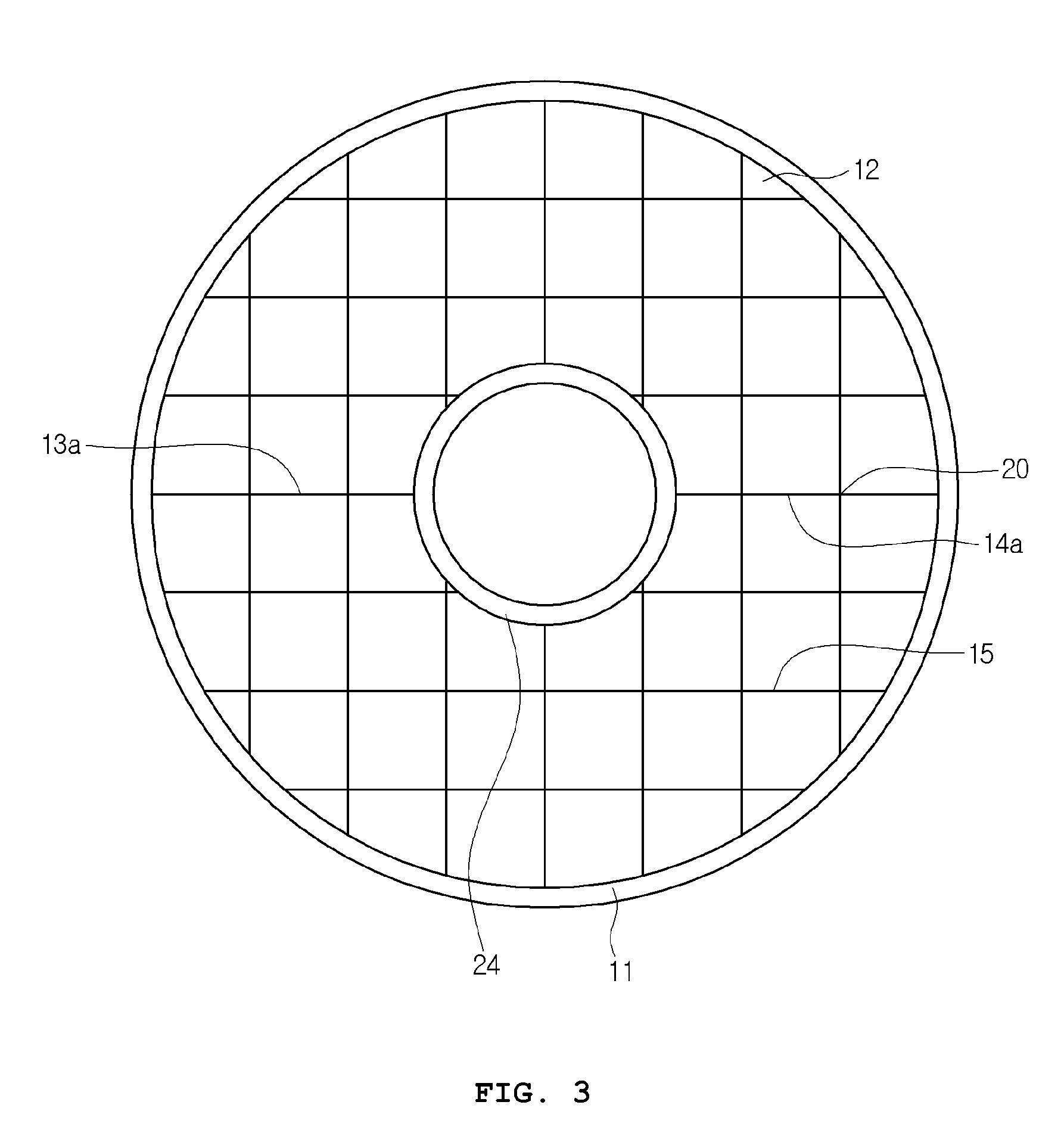 Plate and dual side wafer grinding device including same