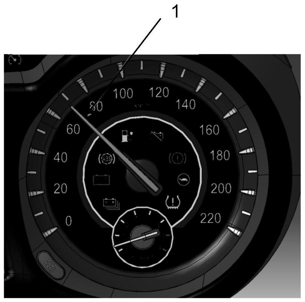 Overspeed alarm method based on automobile instrument