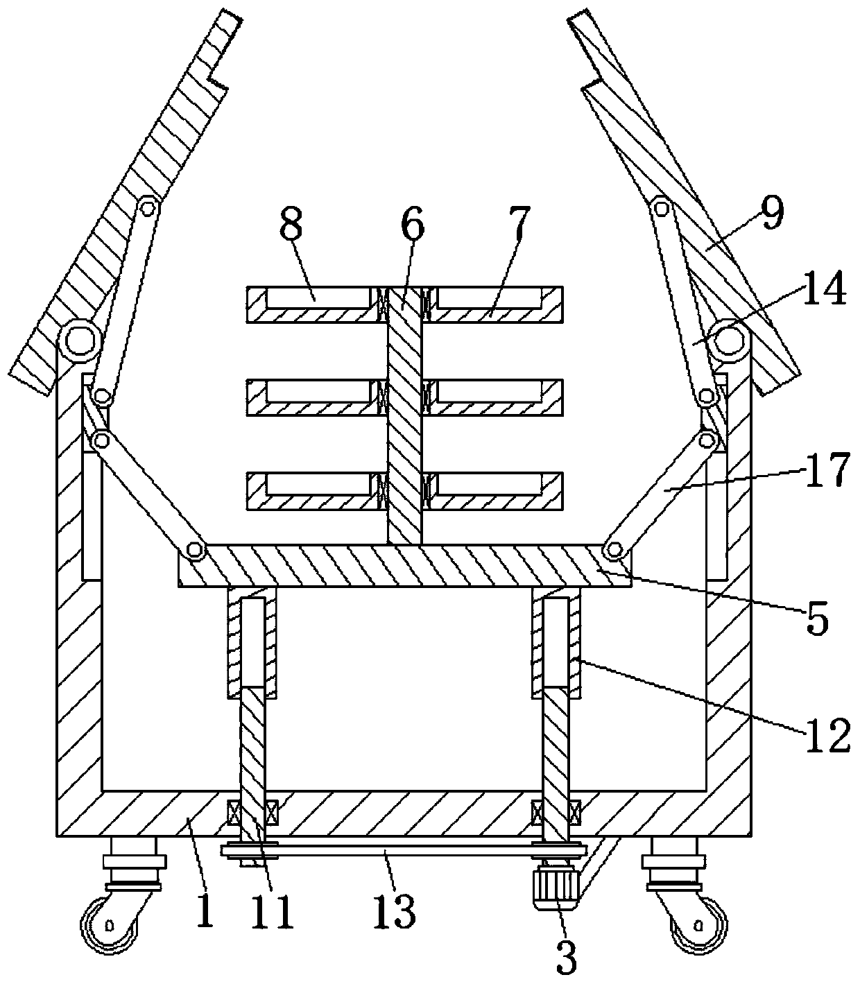 Anesthetic apparatus placement device for anesthesiology department use