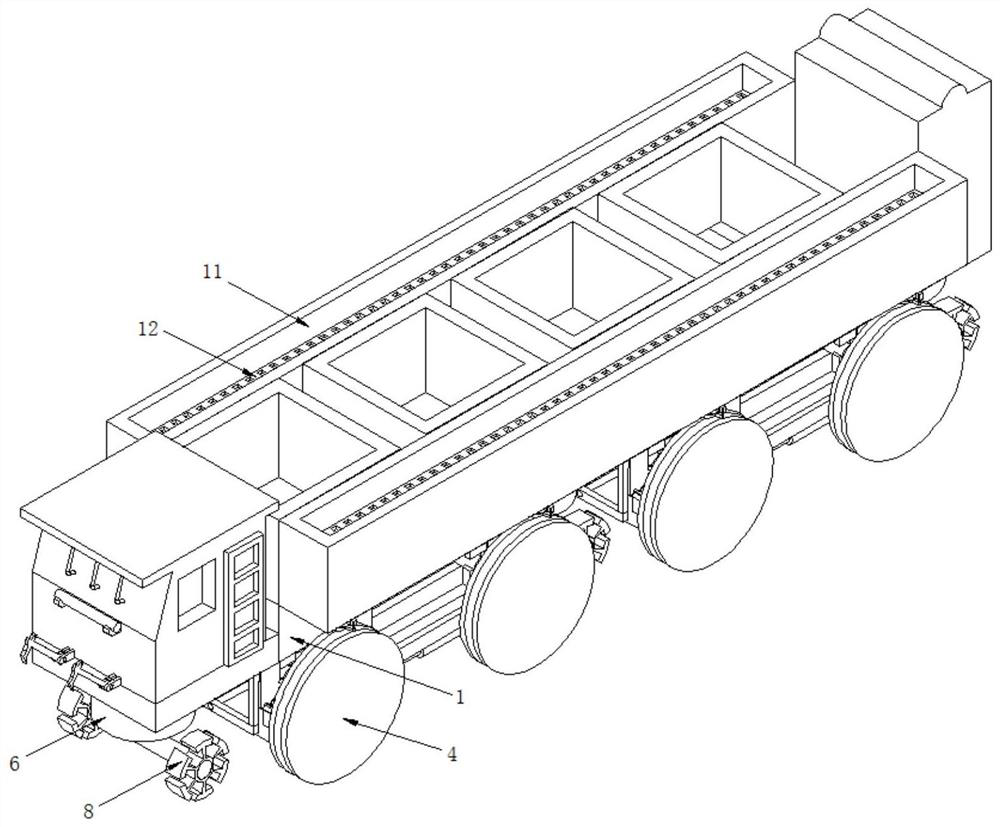 Mining underground new energy environment-friendly locomotive