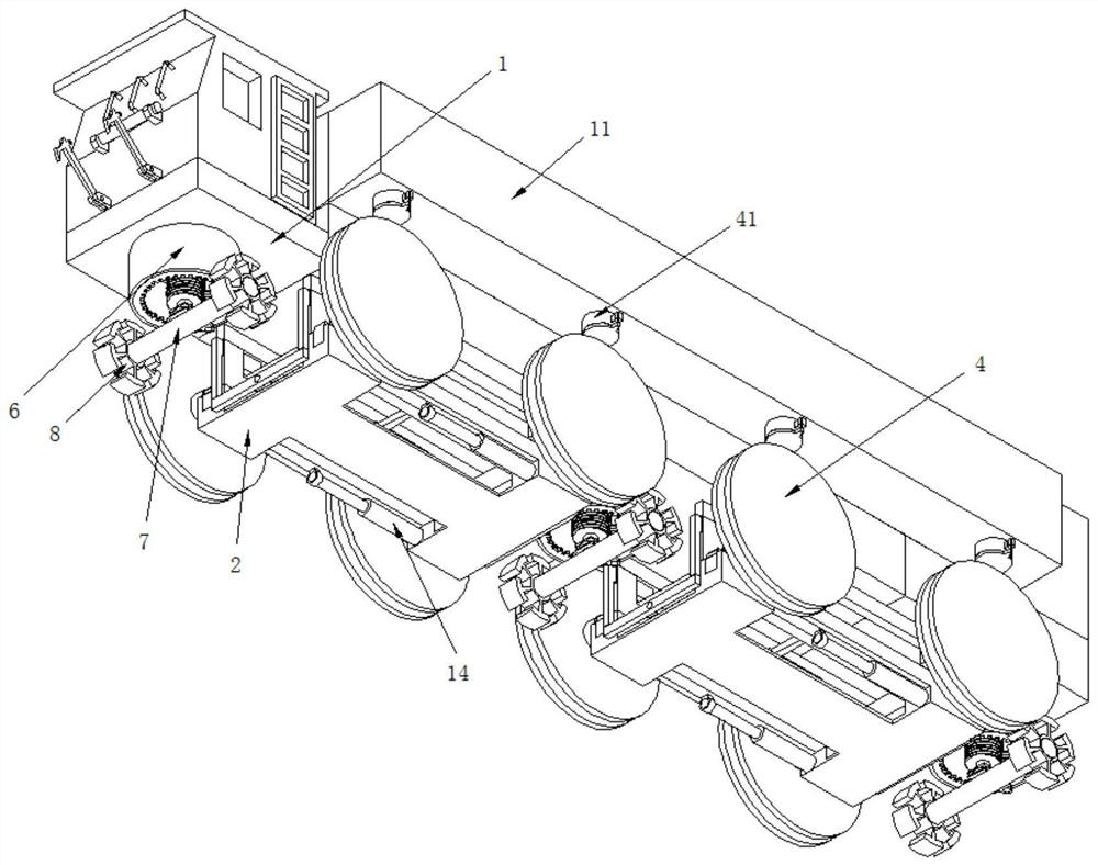 Mining underground new energy environment-friendly locomotive