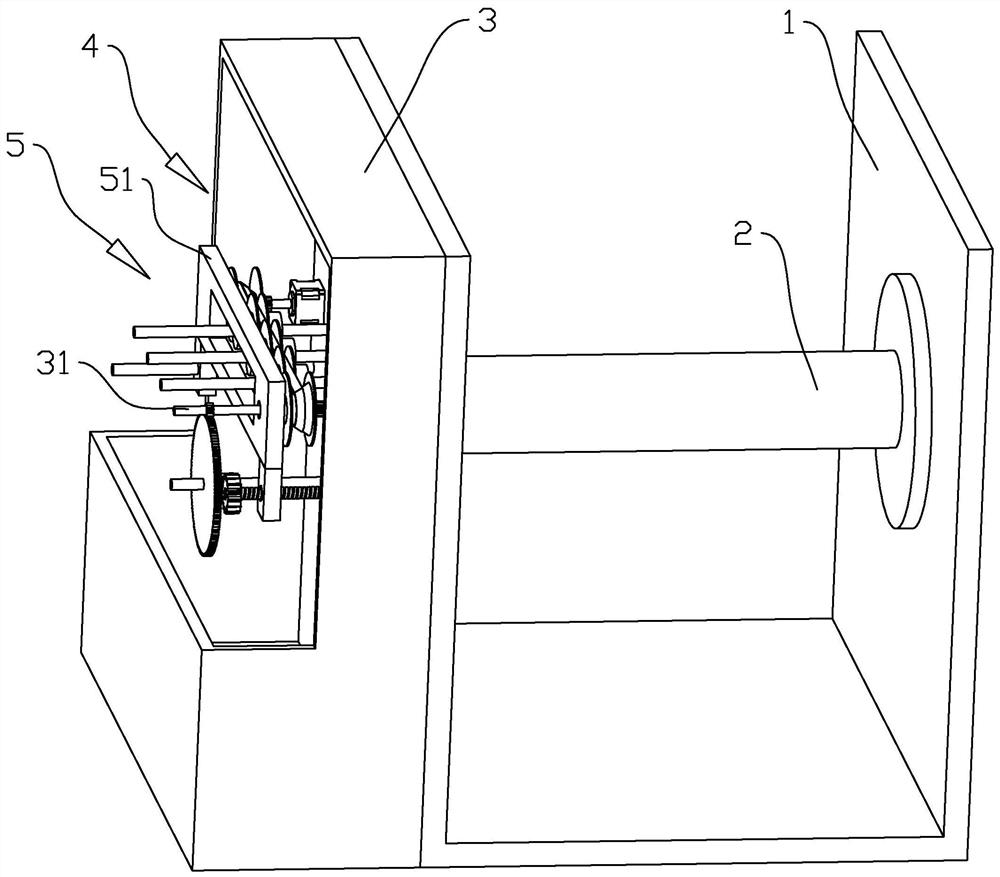 A high-efficiency cable retracting device