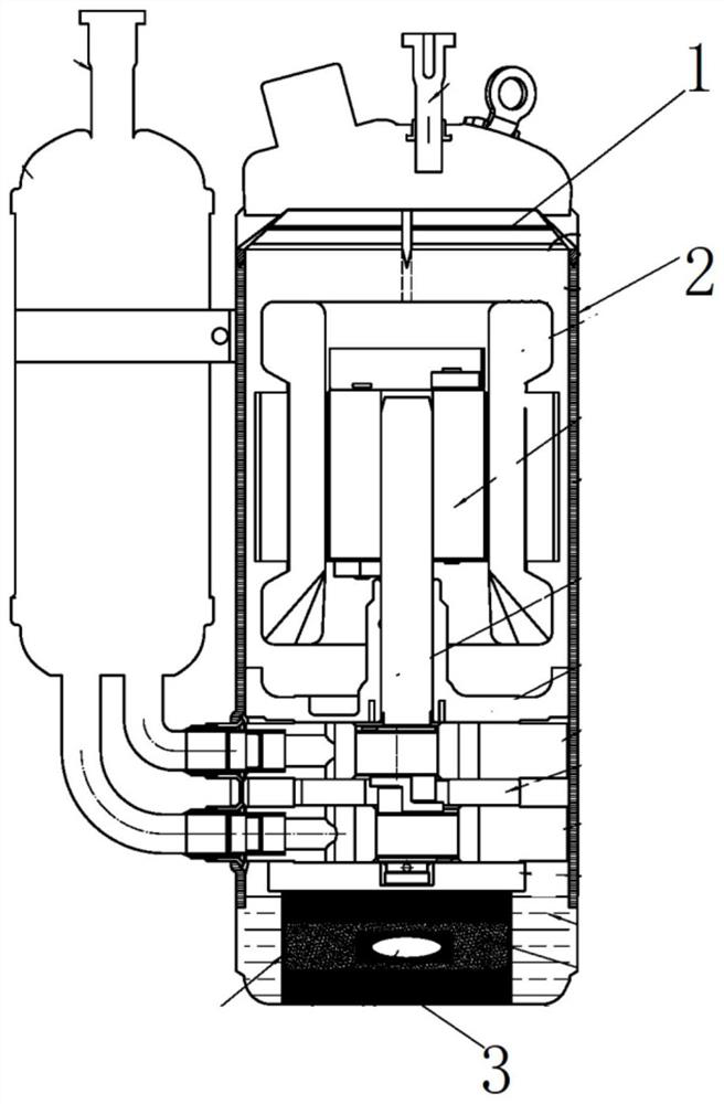Compressor refrigerant oil backflow device and air conditioner