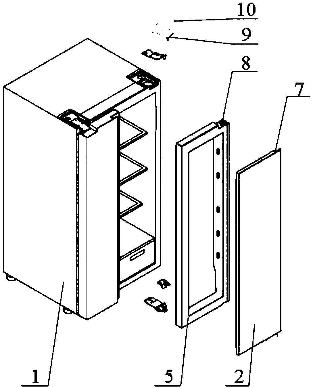 Lapped-doors refrigerator and lapped-doors opening and closing device thereof