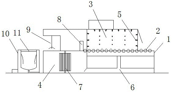 Empty container cleaning machine