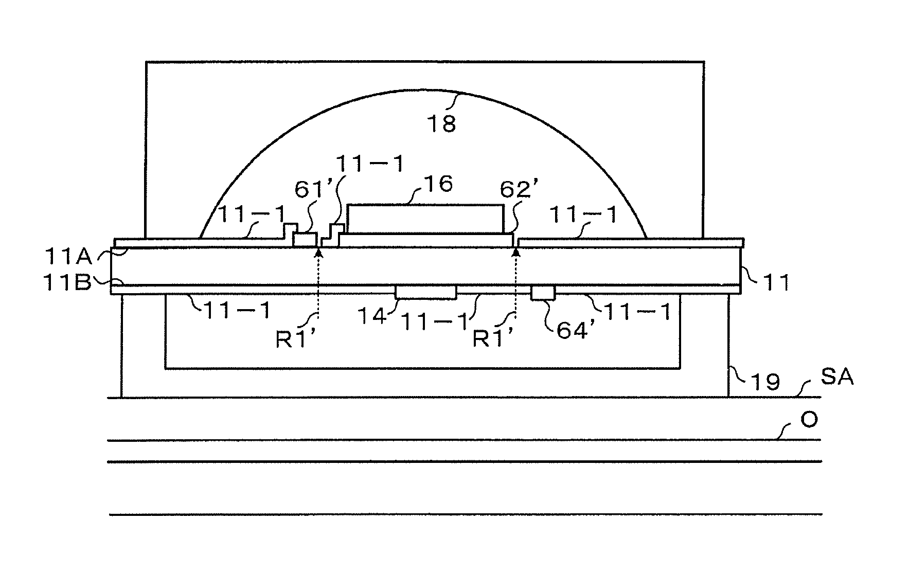 Giological information detector and biological information measuring device