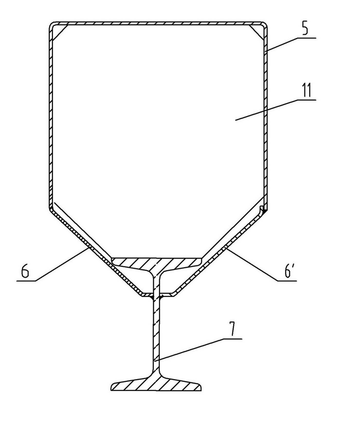 Main girder of single-girder crane