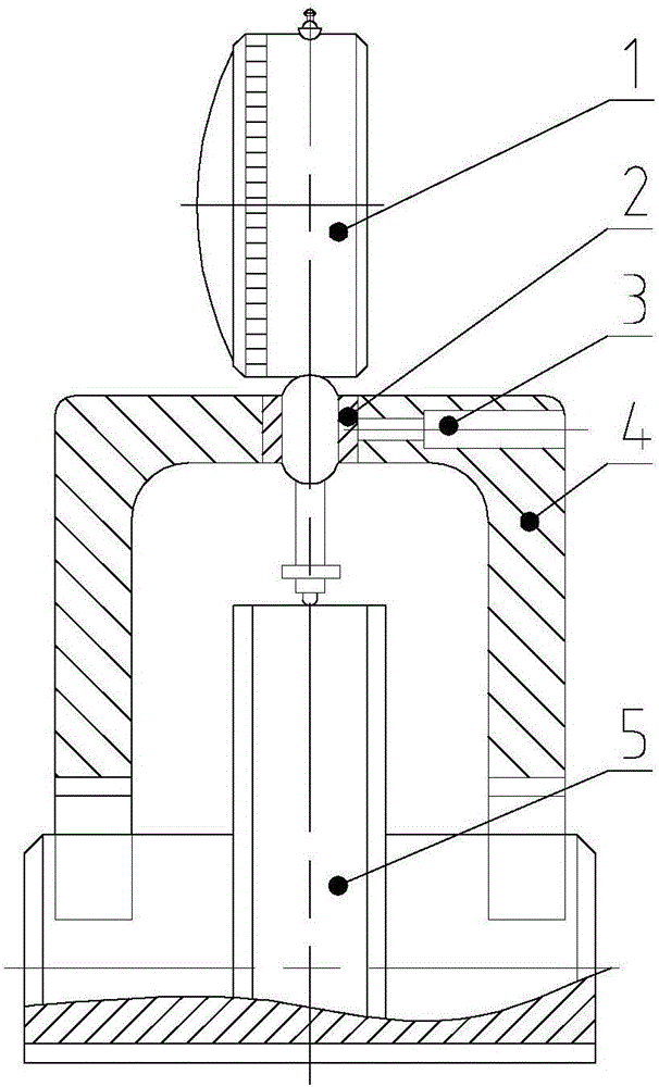 Universal measuring tool for eccentricity of crankshaft type part