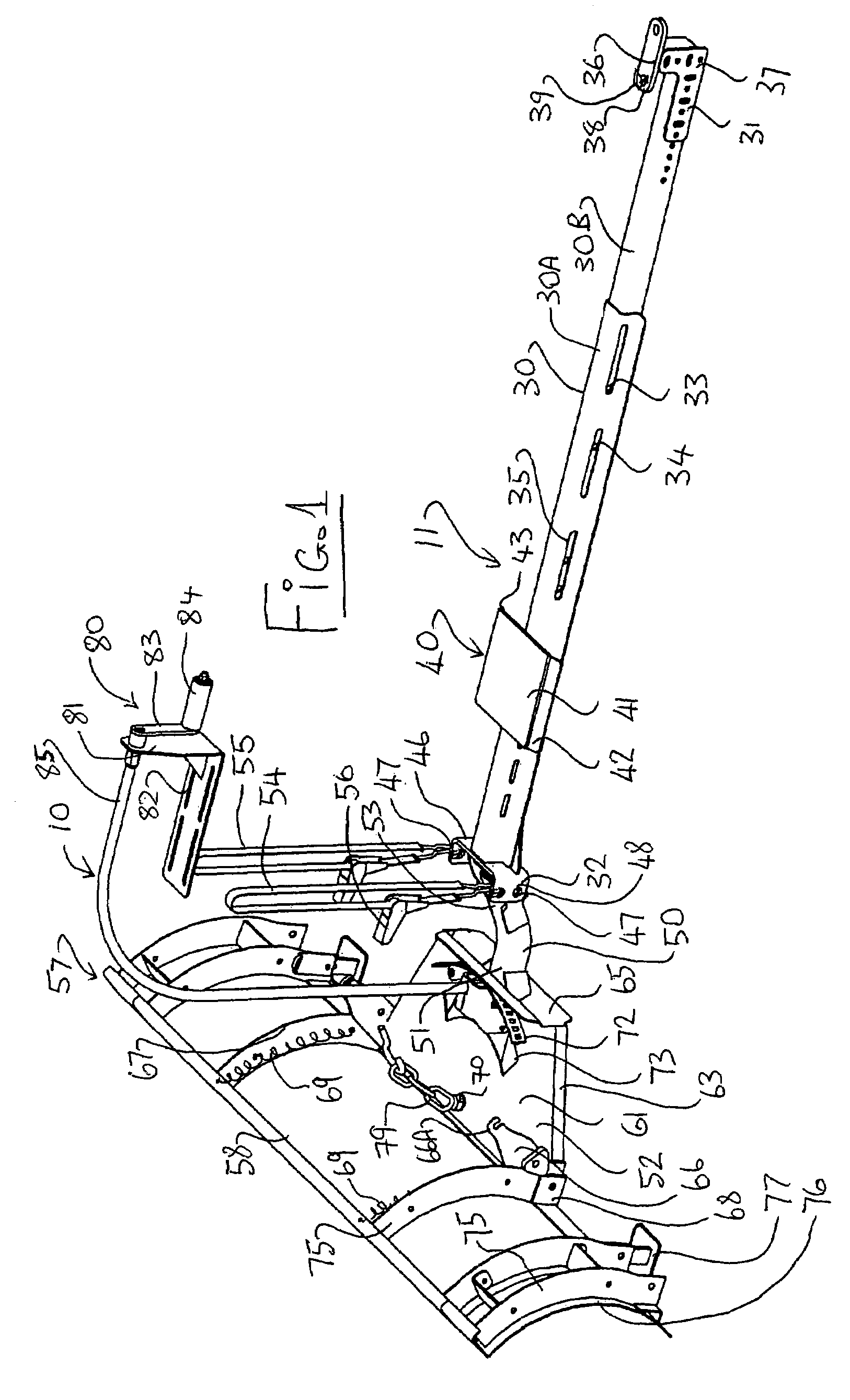 Mounting of an accessory on an ATV