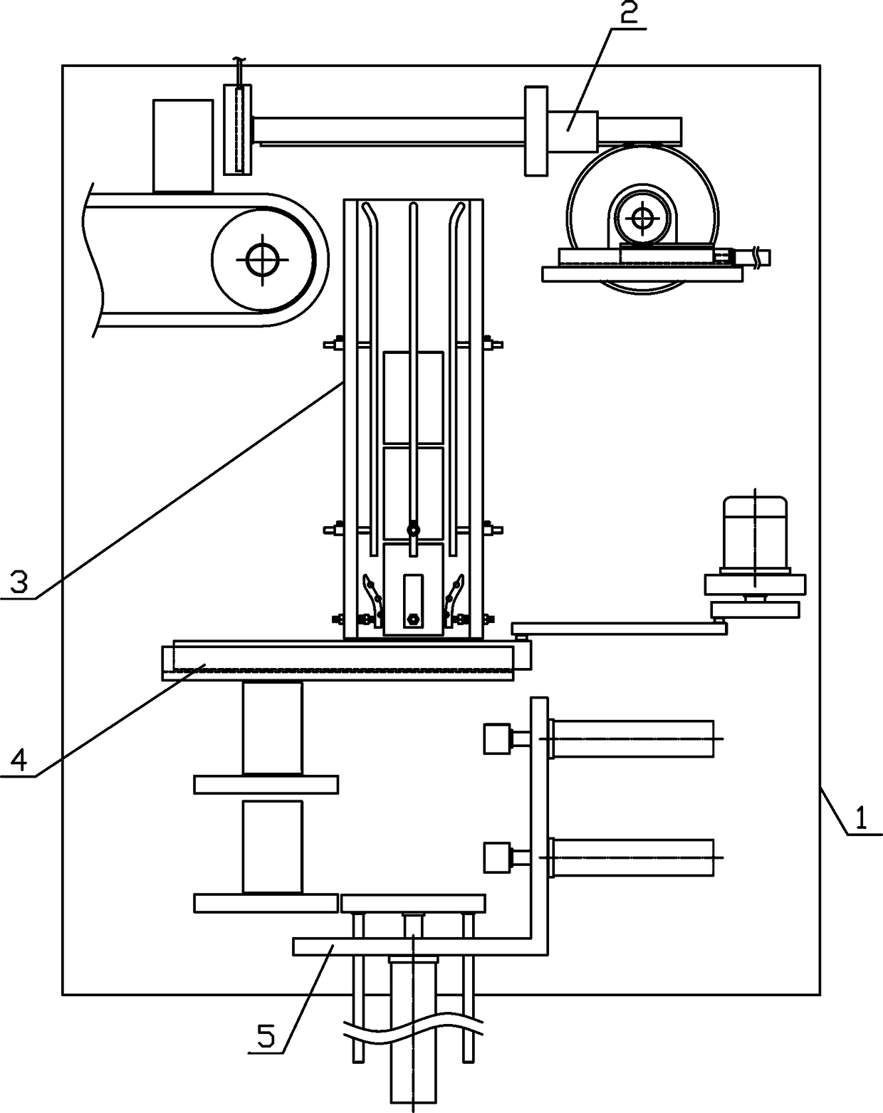 Continuous round can discharging and conveying mechanism