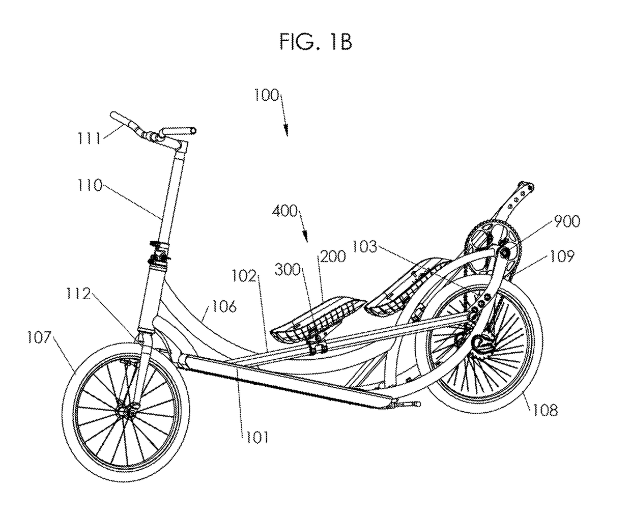 Pivoting foot platform for elliptical apparatus