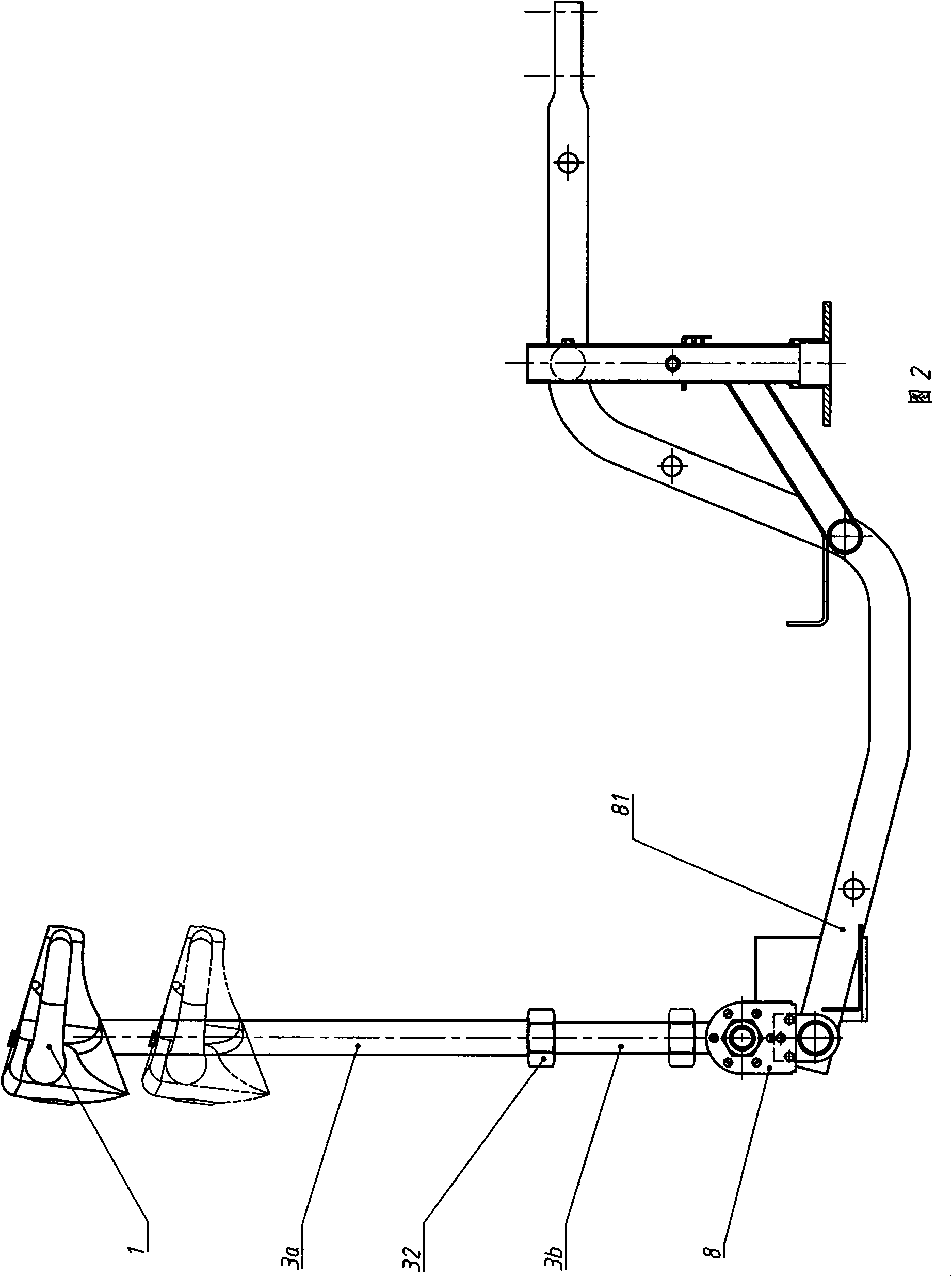 Supporting vertical shaft of steering panel of electric bicycle