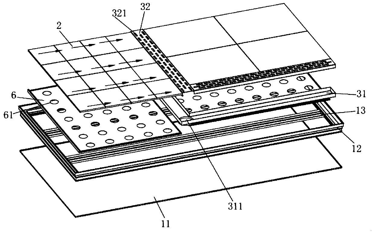 Unit bathroom base plate and production process thereof