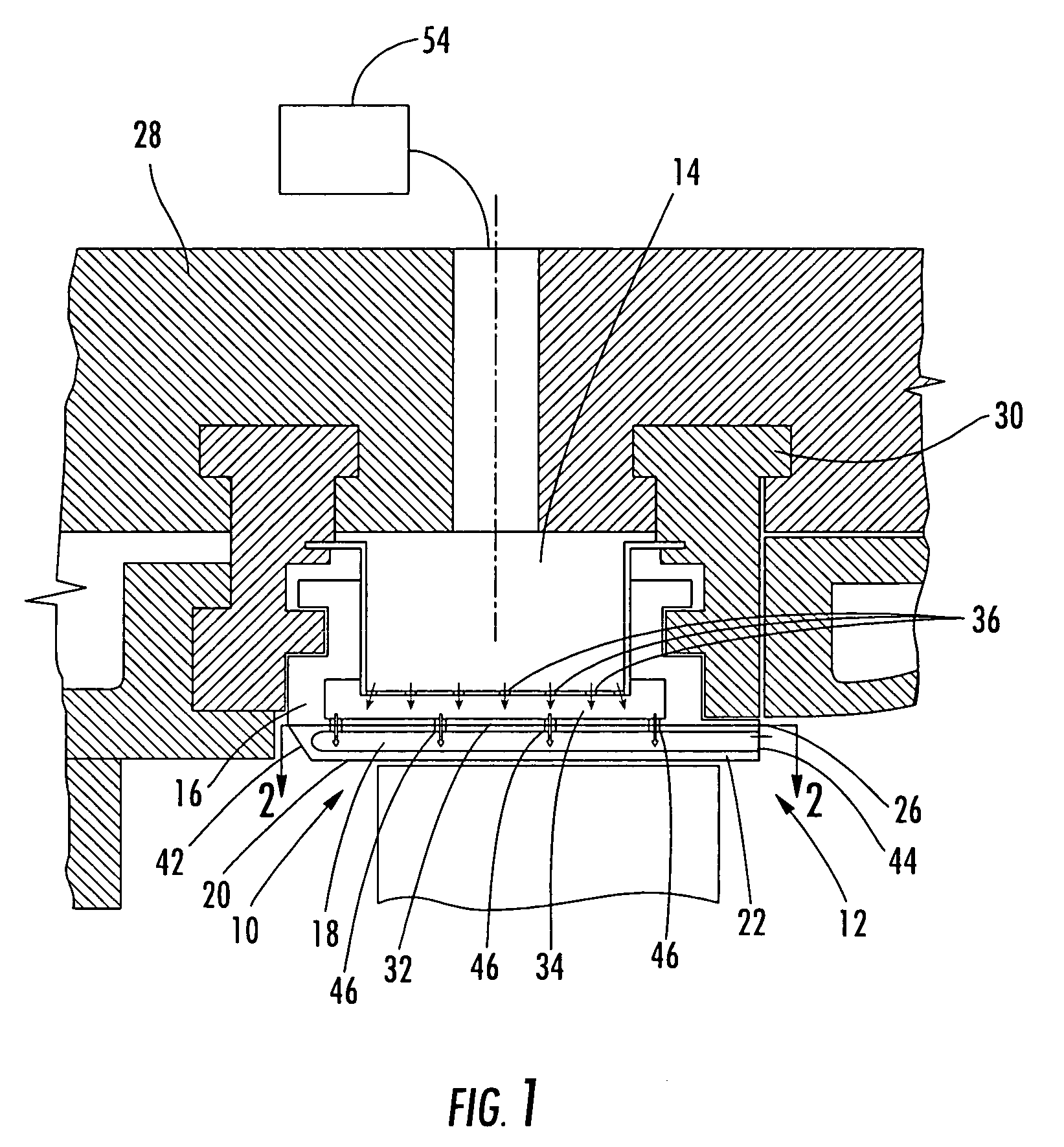 Vortex cooled turbine blade outer air seal for a turbine engine