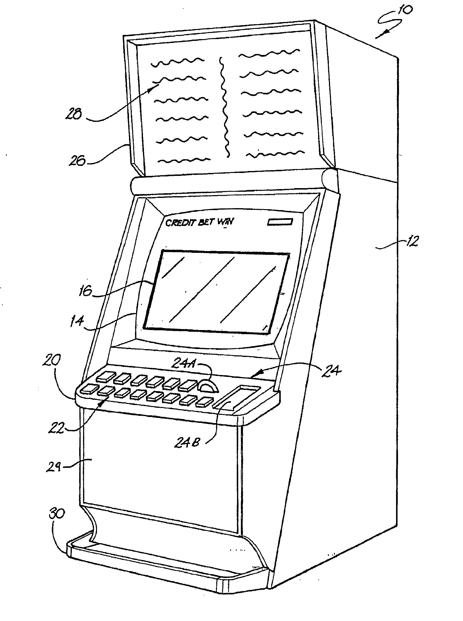 Gaming system and method with multi-sided playing elements