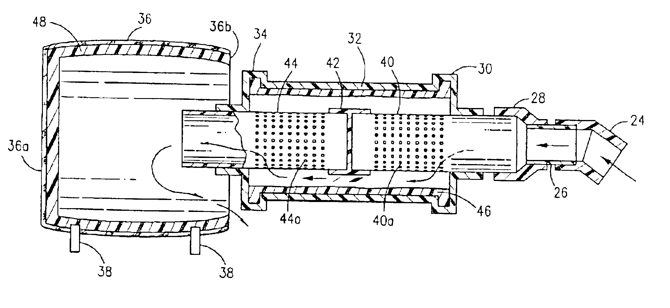 Muffler for suction system exhaust air used with an automatic cutting machine