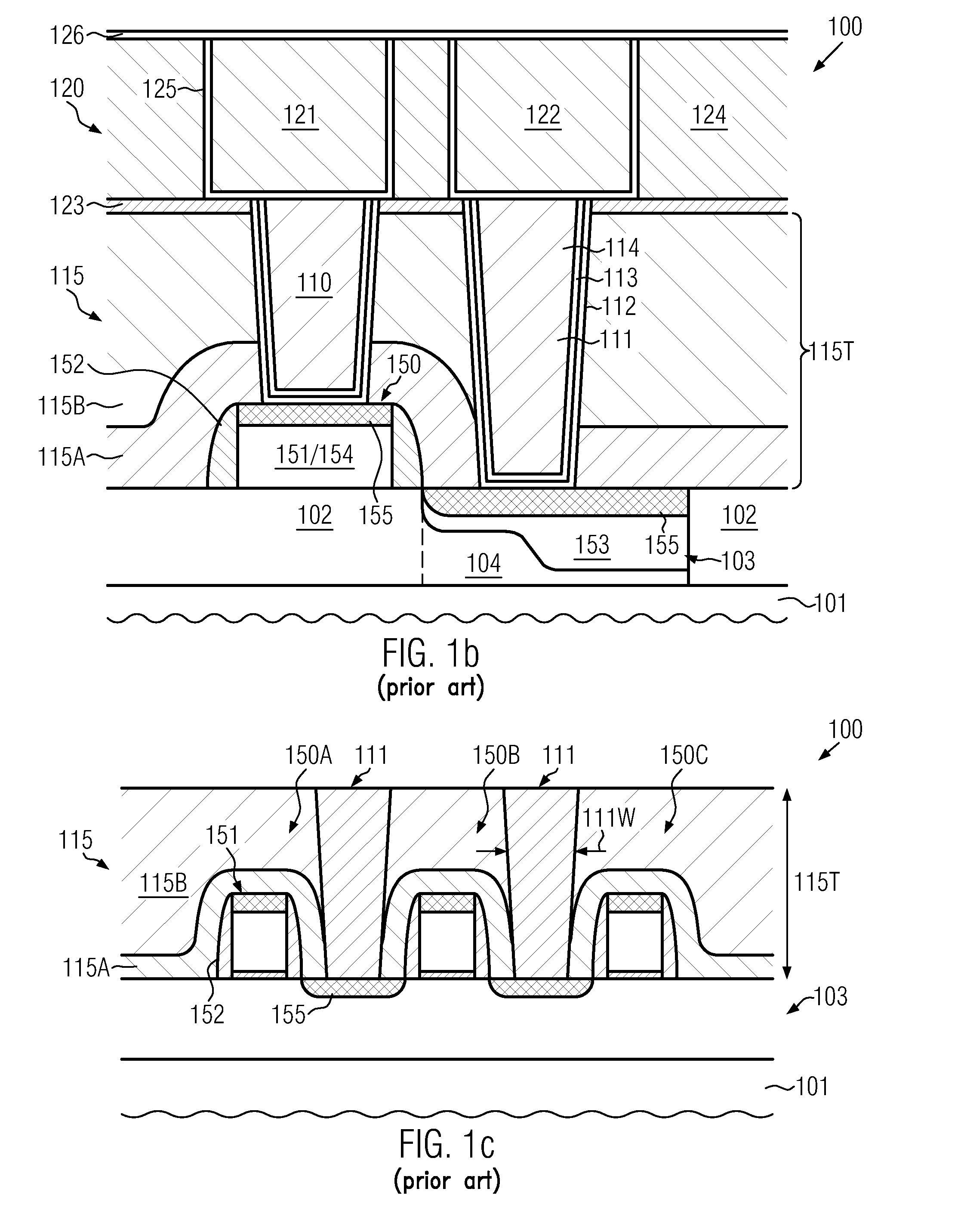 Hybrid contact structure with low aspect ratio contacts in a semiconductor device