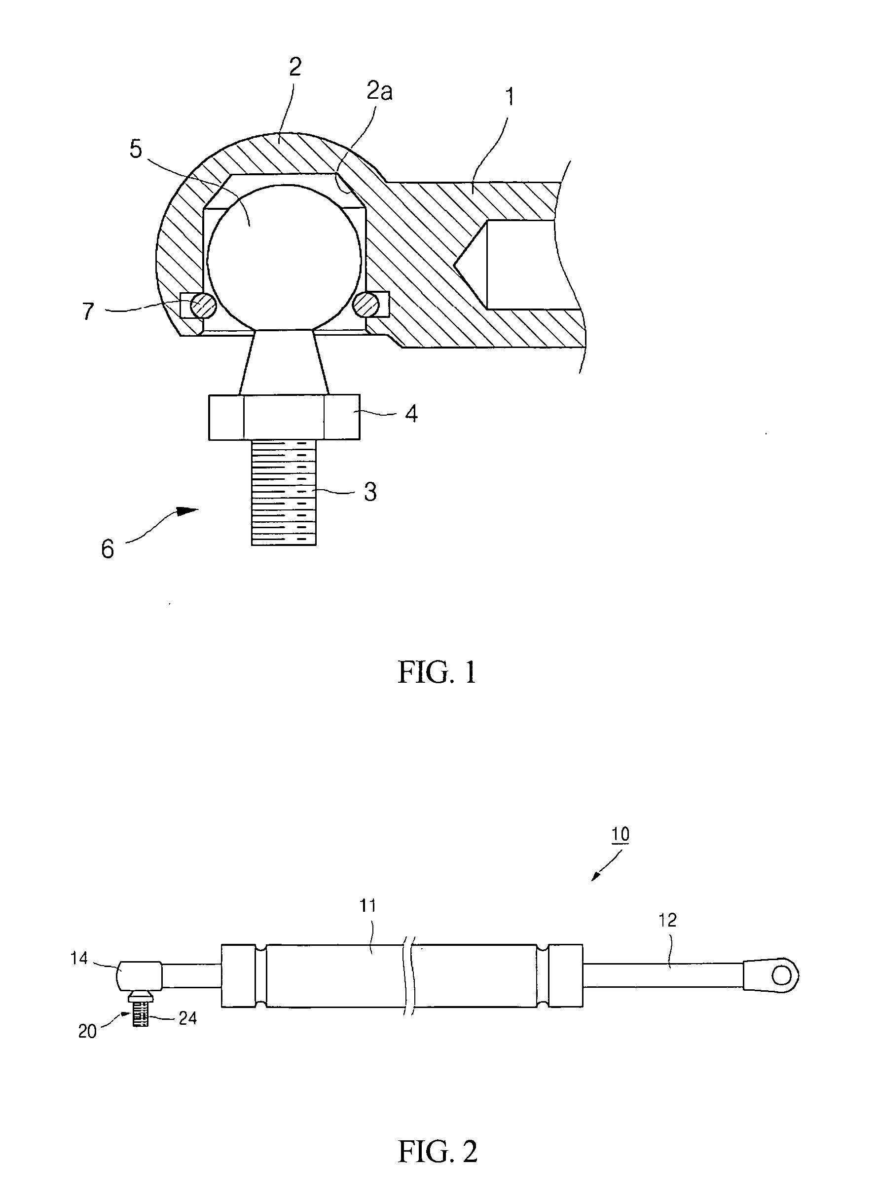 Gas spring ball joint and method for manufacturing the same