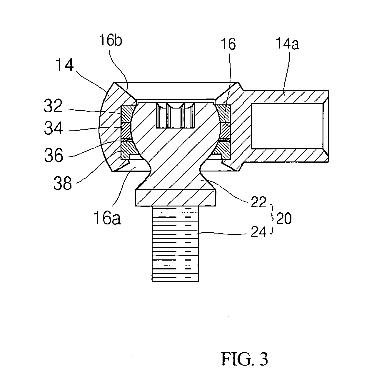 Gas spring ball joint and method for manufacturing the same