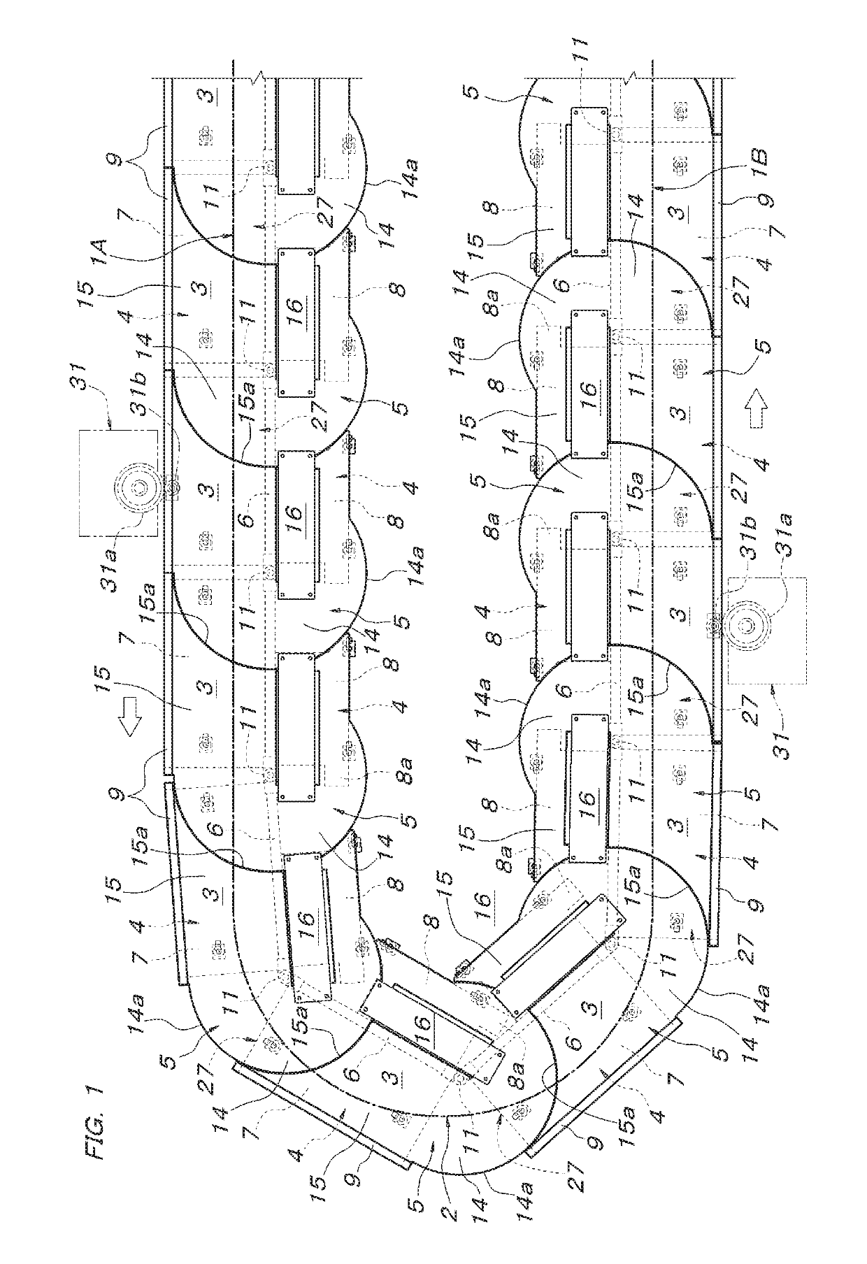 Carriage-utilizing conveying equipment