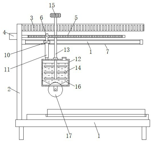 Hot flattening device for film laminating processing