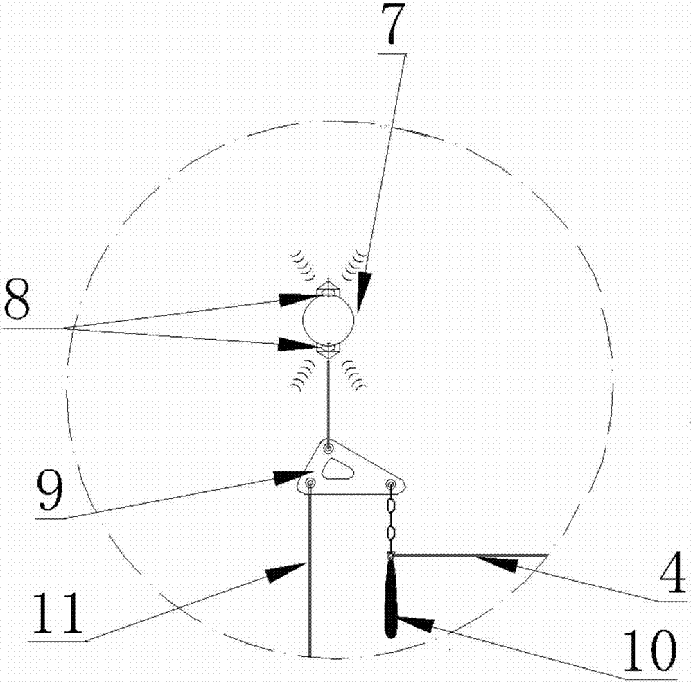 System for observing air and water in same position at deep off-lying sea