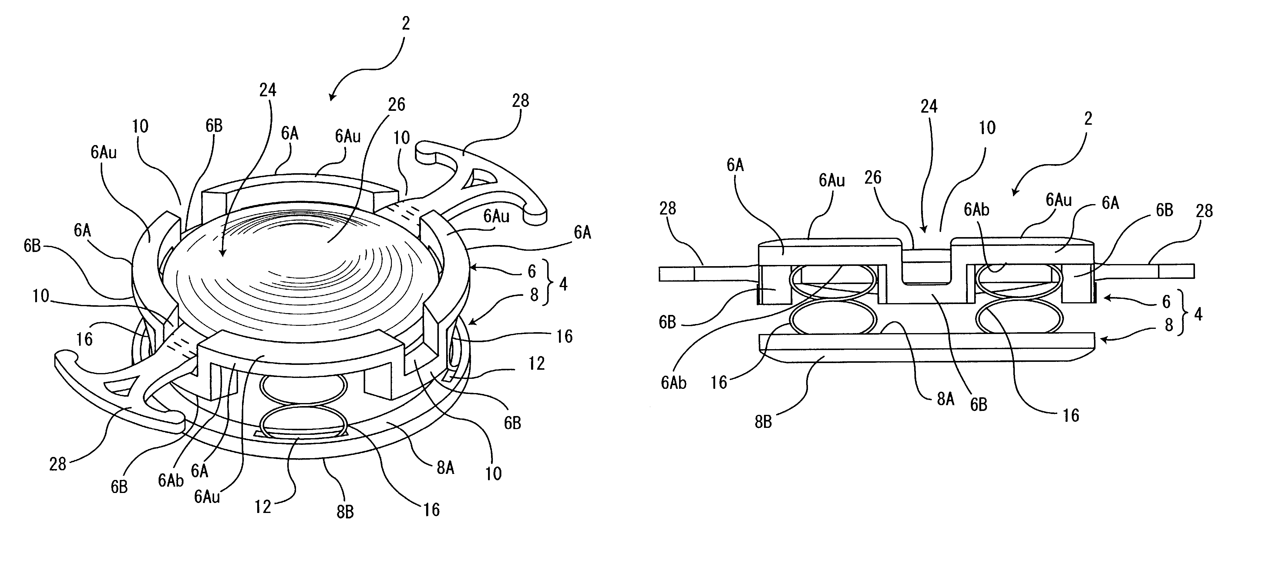 Intraocular ring assembly and artificial lens kit