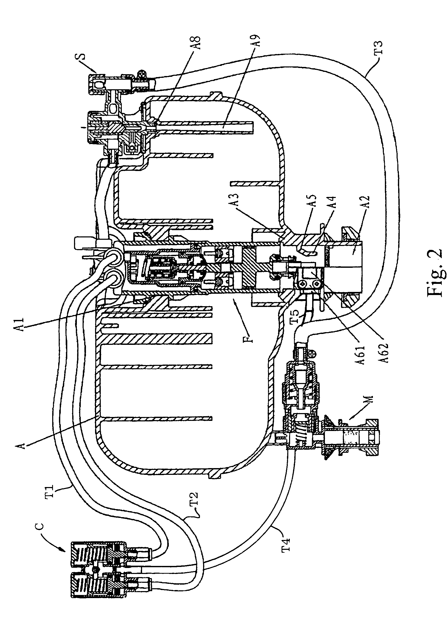 Pressure assisted dual flush operating system
