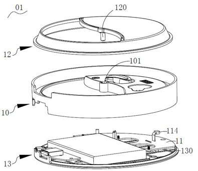 Earphone charging bin with bag storage function