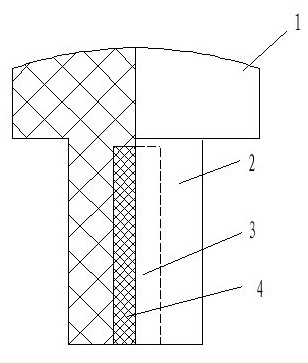 Compression nail for experimental animal model operation of cervical spondylosis