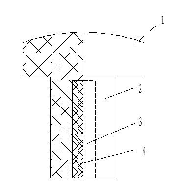 Compression nail for experimental animal model operation of cervical spondylosis