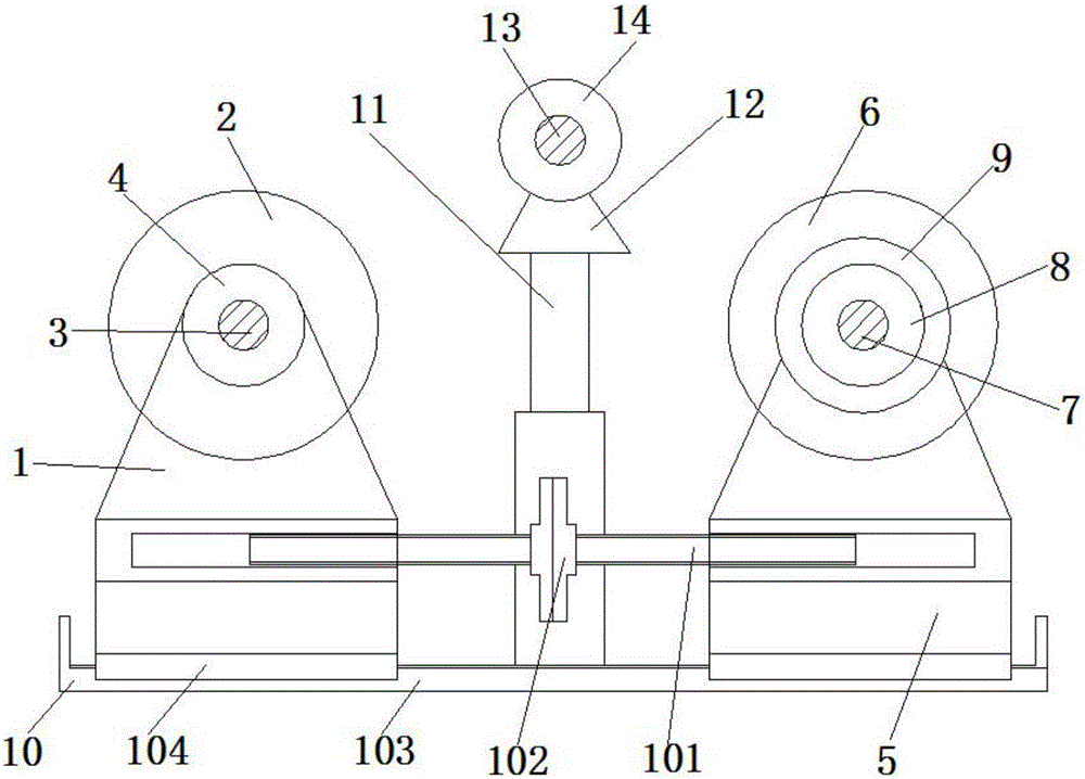 Stroke-adjustable type cloth winding machine