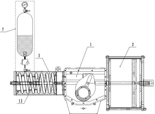 Valve actuator based on gas-liquid combined spring