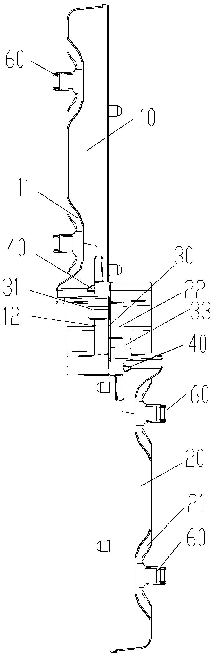 Wiring structure and air conditioner with same