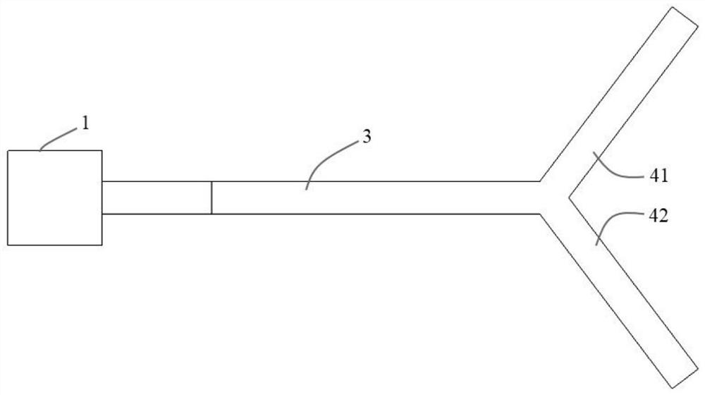 Multi-section bifurcated dense-frequency piezoelectric plate energy capturing device based on torsional vibration