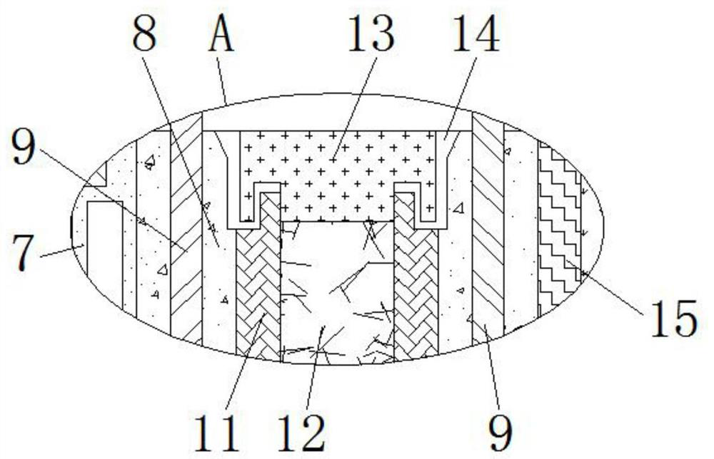 A fireproof and anti-seepage building enclosure structure and its construction method