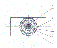 Valve rod irrotational structure of corrugated pipe check valve