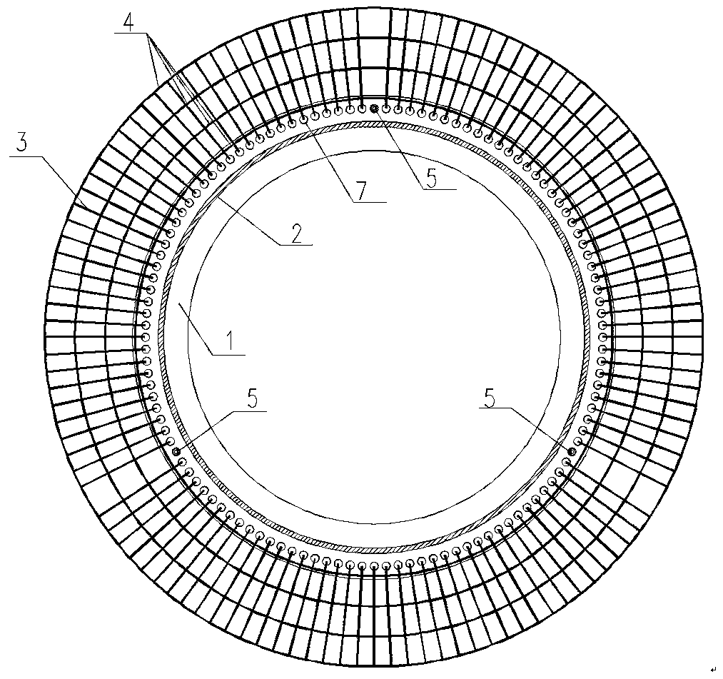 Foundation ring bottom flange reinforcement method and steel bar assembly