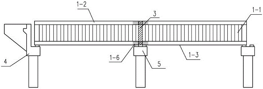 Secondary tensioning prestressed assembly-type corrugated steel web composite beam and construction method thereof