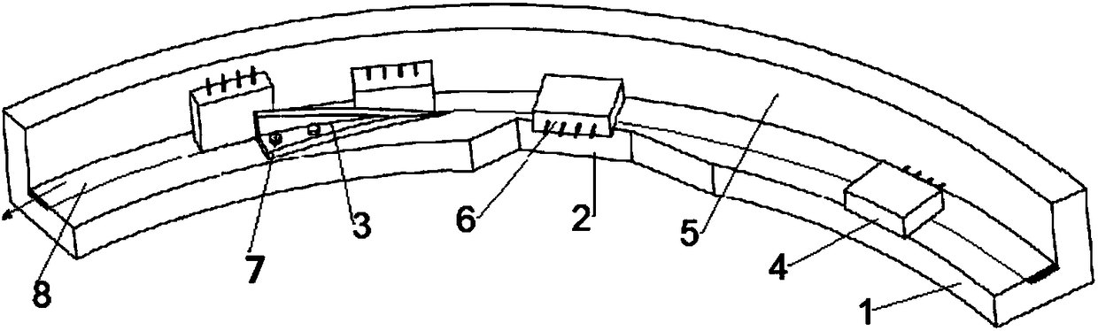 Directional arrangement device for rectangular workpieces