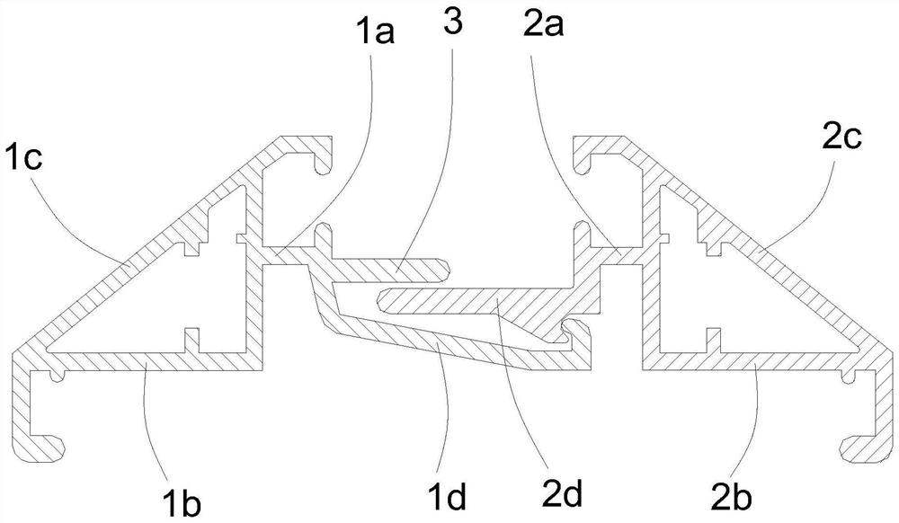 Buckling type sectional material