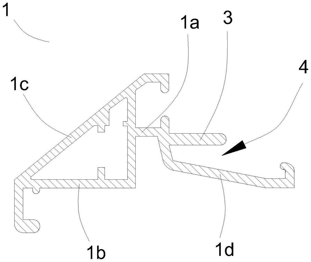 Buckling type sectional material