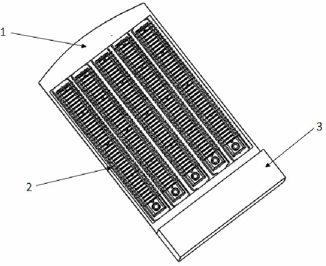 Modularized high-power LED (light emitting diode) lamp naturally dissipating heat by utilizing air flow