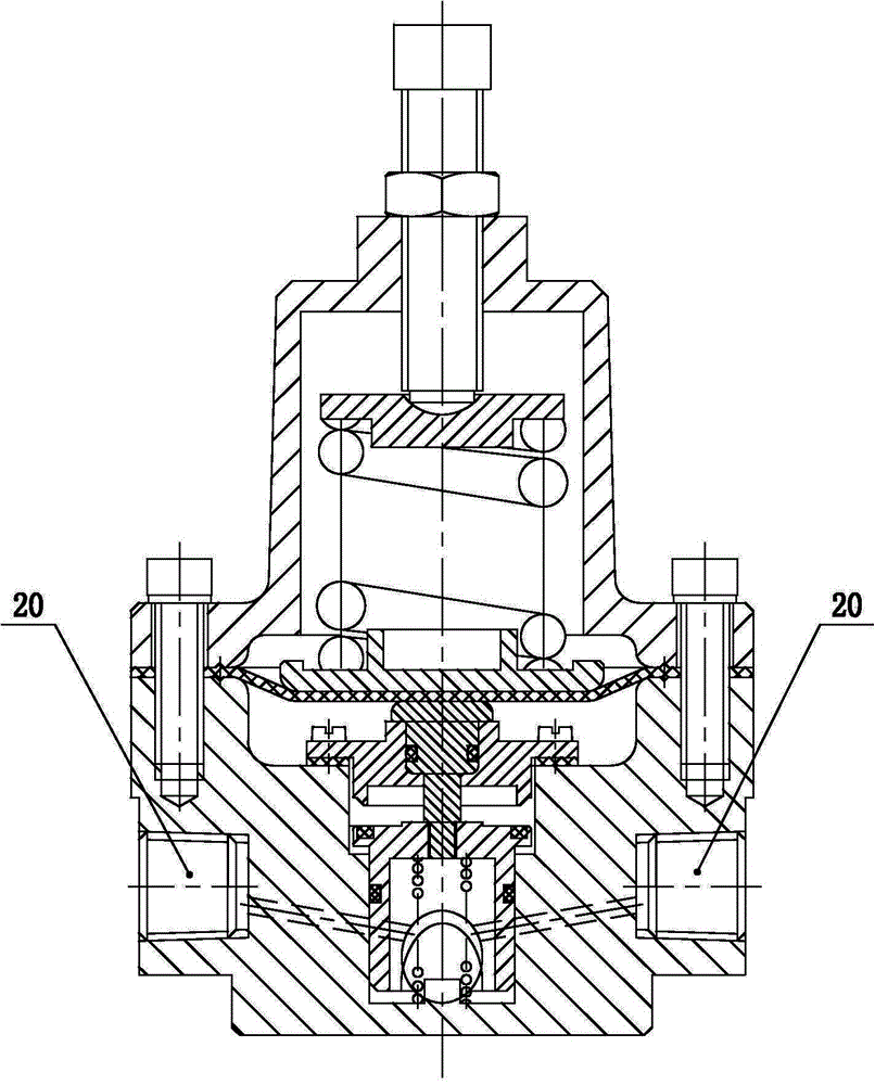 Low-temperature gas cylinder pressure stabilizing valve