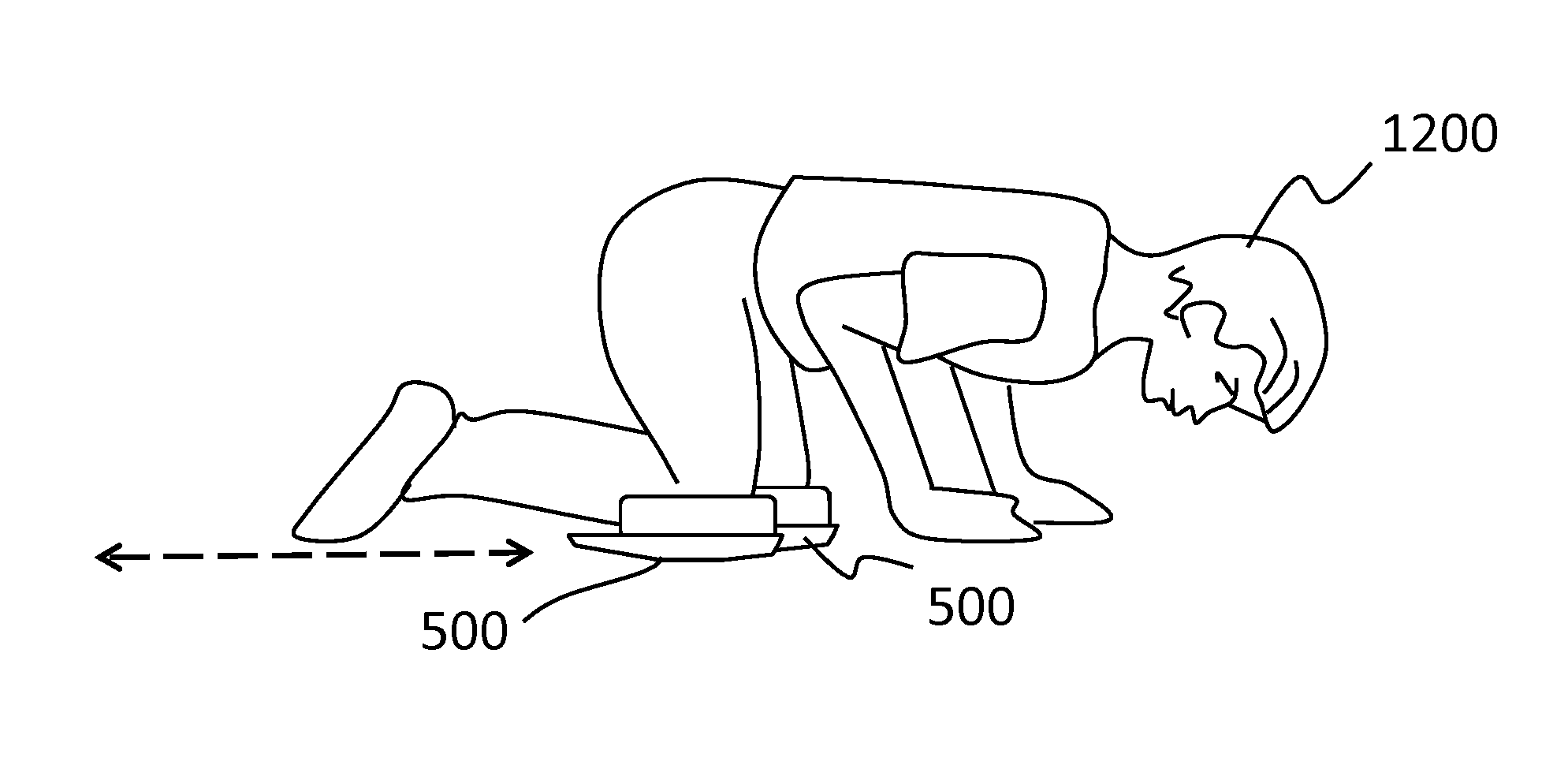 Extremity supporting and ground surface sliding exercise system