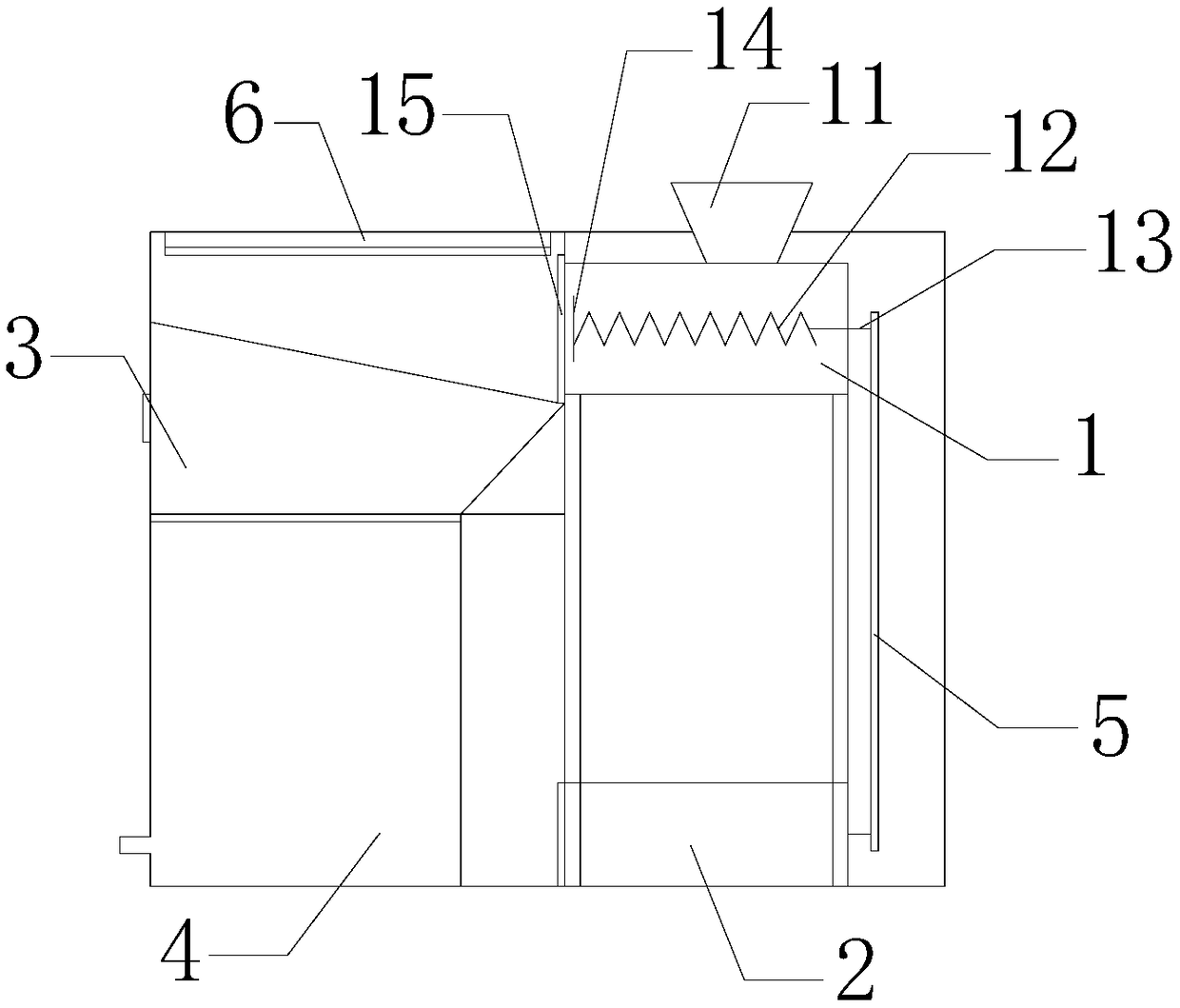 Household automatic fruit and vegetable waste composting device