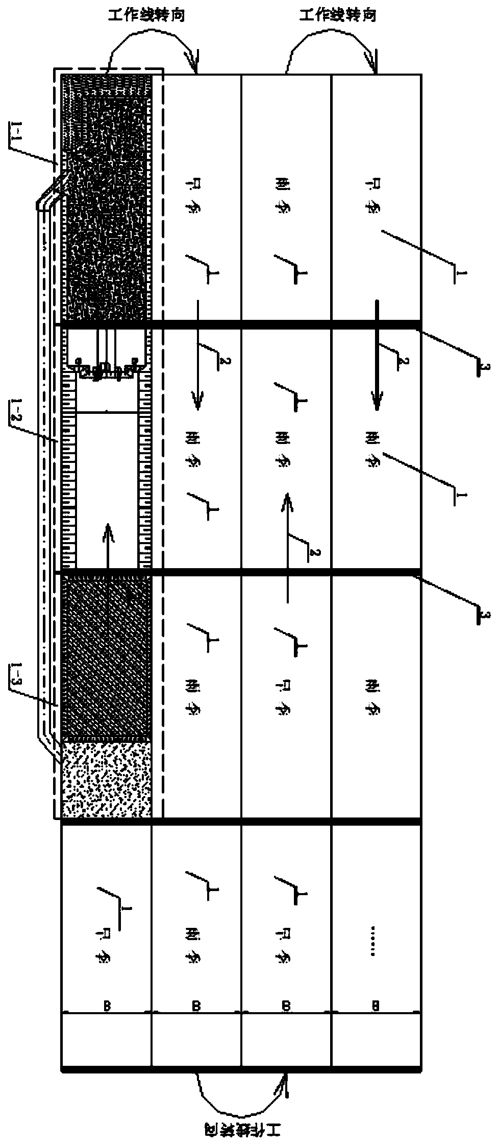 A grid-type mining method in an open-pit mine