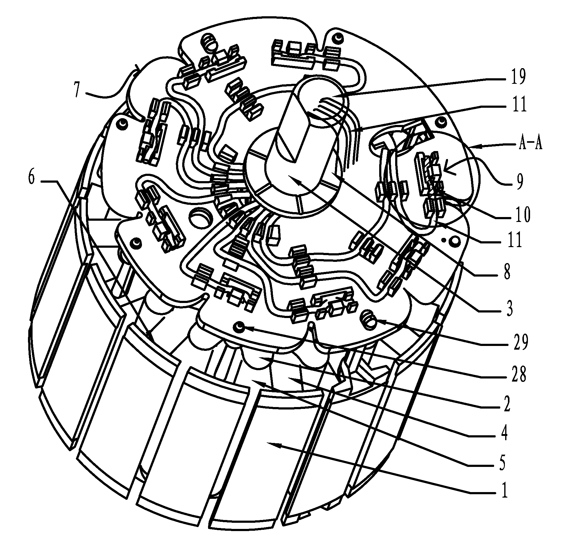 Stator for external rotor motor