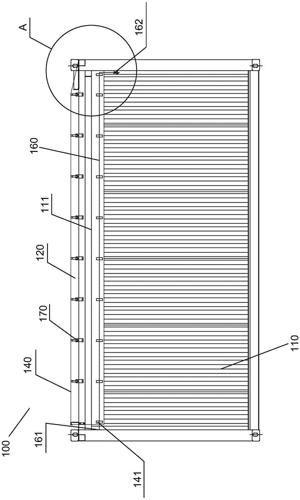 Tarpaulin open-top container