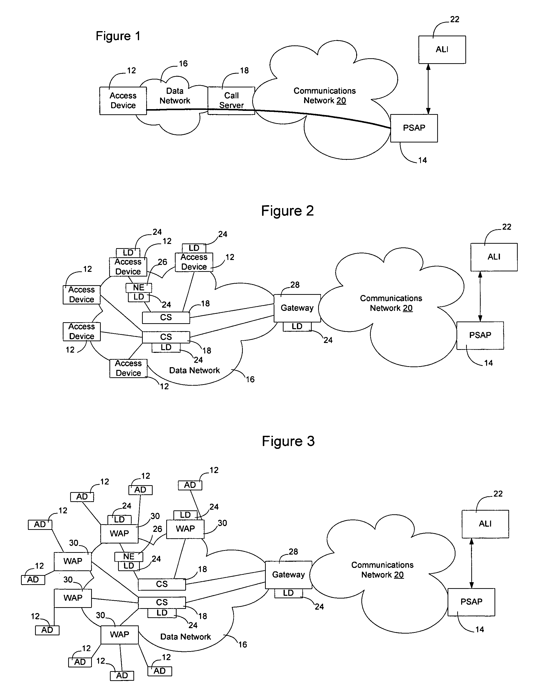 Method and apparatus for providing in-band location information in an emergency response network